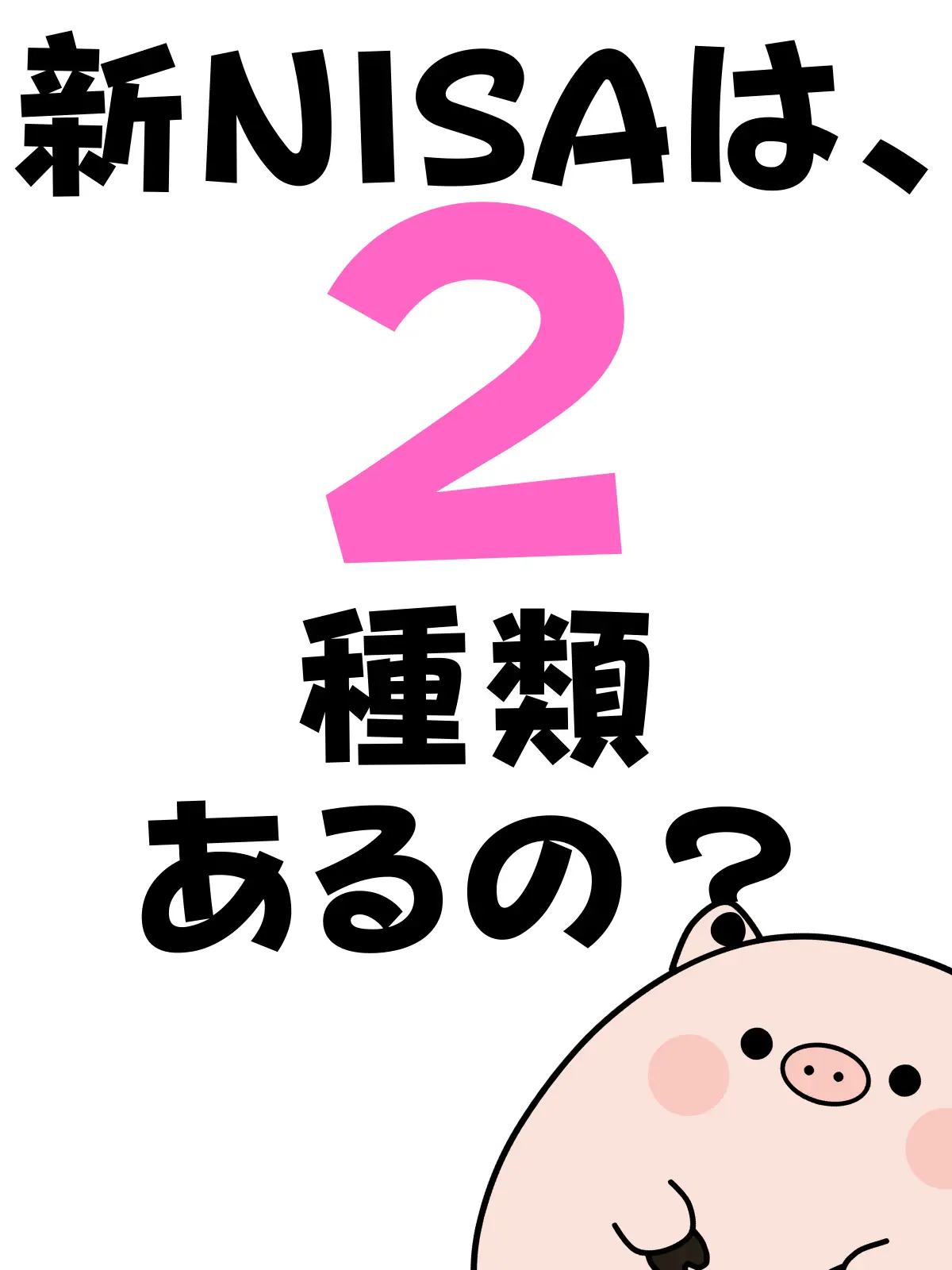 新NISAは2種類あるの？